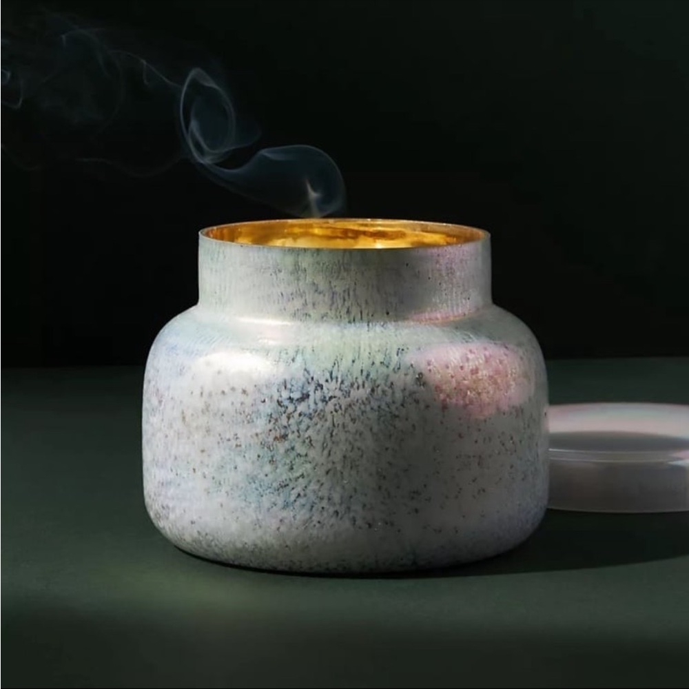Anthropologie Capri Blue Volcano Iridescent Glass Jar Candle 19 oz - Picture 4 of 7